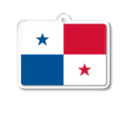 お絵かき屋さんのパナマの国旗 アクリルキーホルダー