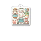 moyasi_777のanimals Acrylic Key Chain