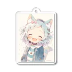 Online/Ojiyのシロミミちゃん Acrylic Key Chain