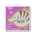 So湖いらの「よそもん」catch and no releaseアクリルキーホルダー Acrylic Key Chain