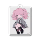 八朔-HassaKu-の女の子ミニキャラ1 Acrylic Key Chain