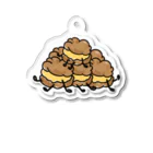 しなもるびゅっふぇの欲張りしゅーくりーむ(かすたーど) Acrylic Key Chain