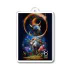 フォアネイル開運ショップの牡牛座（Taurus） Acrylic Key Chain