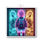 GIRLの双子の意思を継ぐ女の子 Acrylic Key Chain