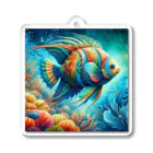 momoart8888のカラフルなお魚🐠🩵 アクリルキーホルダー