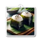 日本の風景 COOL JAPANの日本の風景:お母さんの味''おにぎり" "おむすび''、Japanese scenery: Mom's taste rice balls "Onigri" "Omusubi" Acrylic Key Chain