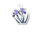 RetrowaveFlowerのRetrowaveFlower-カキツバタ- Acrylic Key Chain