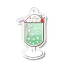 ももも🍑のクリームソーダ Acrylic Key Chain