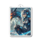 電脳女神 CyberGoddessの電脳鋼鉄龍使い Acrylic Key Chain