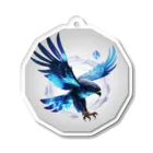 chibi_hikariのSoaring blue hawk Acrylic Key Chain