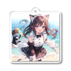 yos-1292583のねこニコばん Acrylic Key Chain