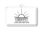 liberty0「リバティ・ゼロ」のliberty0(ホワイト) Acrylic Key Chain