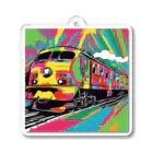 NeoPopGalleryのPOPARTtrain Acrylic Key Chain