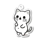 ゆるねこshopのお腹のでてる猫3 Acrylic Key Chain