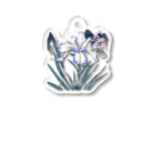 RetrowaveFlowerのRetrowaveFlower-ハナショウブ- Acrylic Key Chain