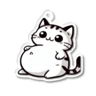 ゆるねこshopのお腹のでてる猫20 Acrylic Key Chain