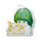 bicotの緑ちゃんの Acrylic Key Chain