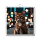 AI Design Labの勇敢な猫 Acrylic Key Chain