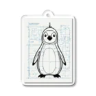 B3Storeのペンギンの設計図 Acrylic Key Chain