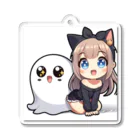 ハローにゃんポコちんストア ～幻想の世界へようこそ～の猫耳キャットガール＆ゴースト Acrylic Key Chain