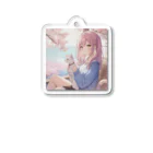 CAT WARのネコと花見 Acrylic Key Chain