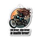 shime_savaのride forever. shine forever. be beautiful forever! アクリルキーホルダー