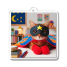 Ito-Yayoiのネコ仮面ニャンダーBlackの「おやすみ～」 アクリルキーホルダー