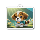 InkCraftsのかわいい子犬 アクリルキーホルダー