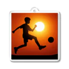 foot8のサッカー少年 アクリルキーホルダー