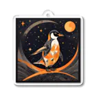 AI Fantasy Art Shopのmoonlit penguin① アクリルキーホルダー