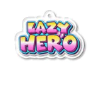 レイジーヒーロー　オフィシャルグッズのアクリルキーホルダー（Lazy Hero ロゴ） Acrylic Key Chain