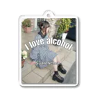 睡蓮ちゃんの睡蓮ちゃん アクリルキーホルダー I love alcohol Ver. Acrylic Key Chain