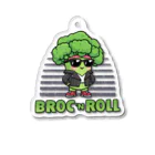 Stylo Tee Shopのブロックンロールのブロッコリー Acrylic Key Chain