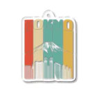 Stylo Tee Shopの東京と富士山 Acrylic Key Chain