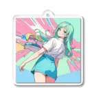 yozoraniyumeoの魔法キャリアウーマン少女 Acrylic Key Chain