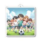 Minashのサッカーとともだち アクリルキーホルダー