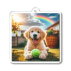 アニマルペイントの犬のグッズ Acrylic Key Chain