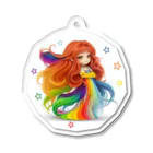 chibi_hikariのRainbow Hair Cutie Acrylic Key Chain