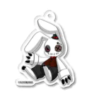 AZCo/AZCoWORKs suzuri店のRabbit × Rabbit トーマス Acrylic Key Chain
