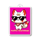 大江戸花火祭りのInariFox CharmMagic～稲荷の狐4 Acrylic Key Chain