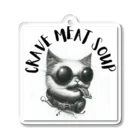 CRAVE MEAT SOUPの#drunk cat Acrylic Key Chain