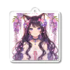 yos-1292583のねこニコばん Acrylic Key Chain