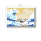 Apples_Orangesの富嶽三十六景 神奈川沖浪裏-Remix Acrylic Key Chain