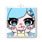 ひばり🪼のひばりさんお顔ドアップ Acrylic Key Chain