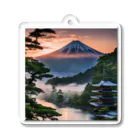みんな自由の翼の日本の富士山 Acrylic Key Chain