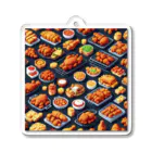 ドット絵賢者のドット絵シリーズ９チキン祭りゴージャスver. Acrylic Key Chain