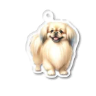 paw-pawの笑顔のペキニーズ Acrylic Key Chain