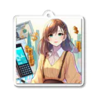 おっちゃんストアの美女投資家 Acrylic Key Chain