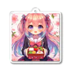 8kn356231の美少女 Acrylic Key Chain