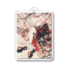 as -AIイラスト- の桜と着物 Acrylic Key Chain